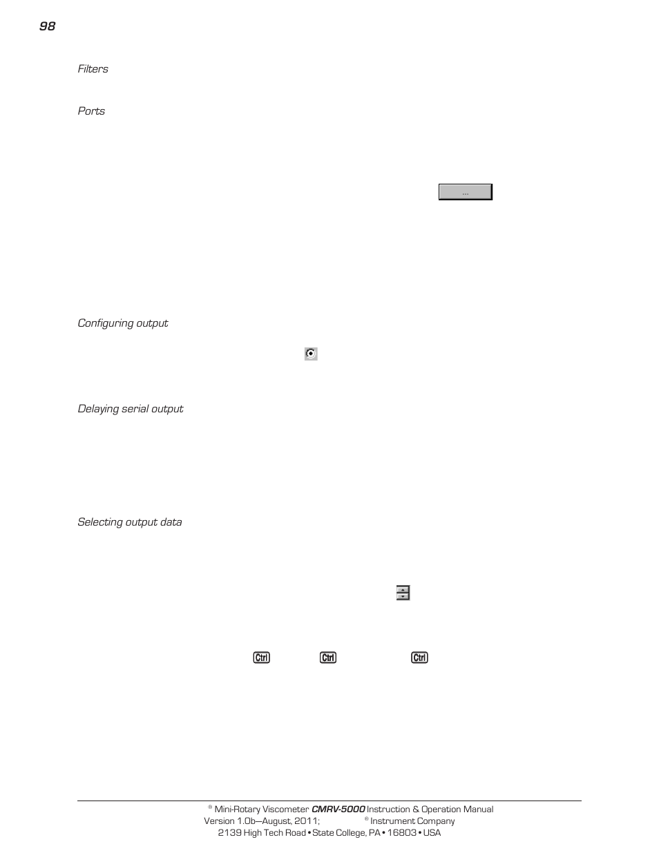 Cannon Instrument CMRV-5000 User Manual | Page 104 / 128