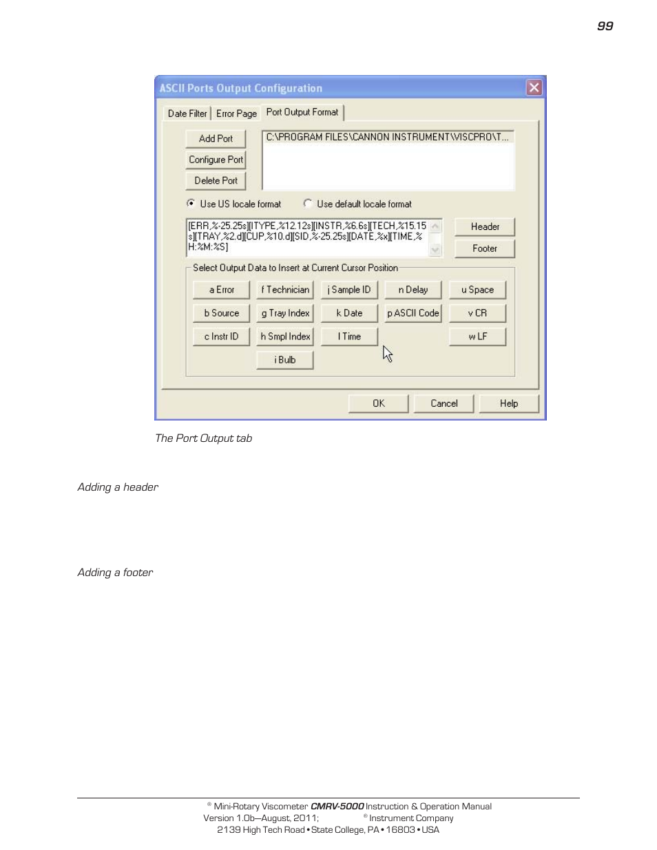 Cannon Instrument CMRV-5000 User Manual | Page 105 / 128