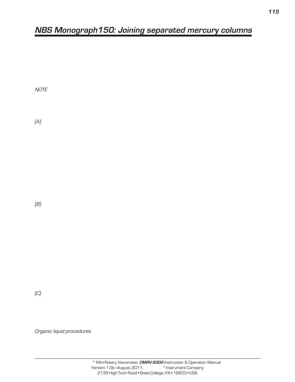 Cannon Instrument CMRV-5000 User Manual | Page 121 / 128