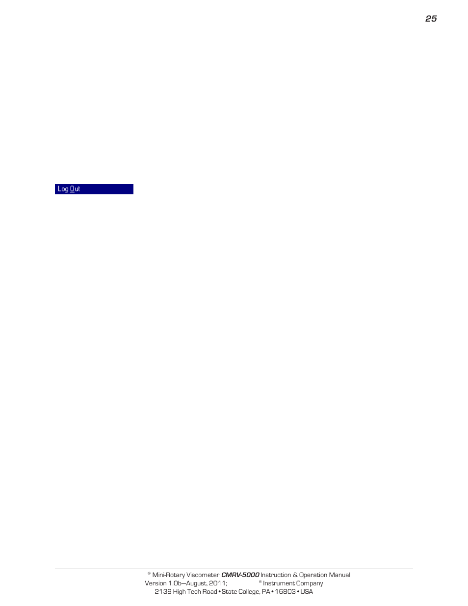 Cannon Instrument CMRV-5000 User Manual | Page 31 / 128