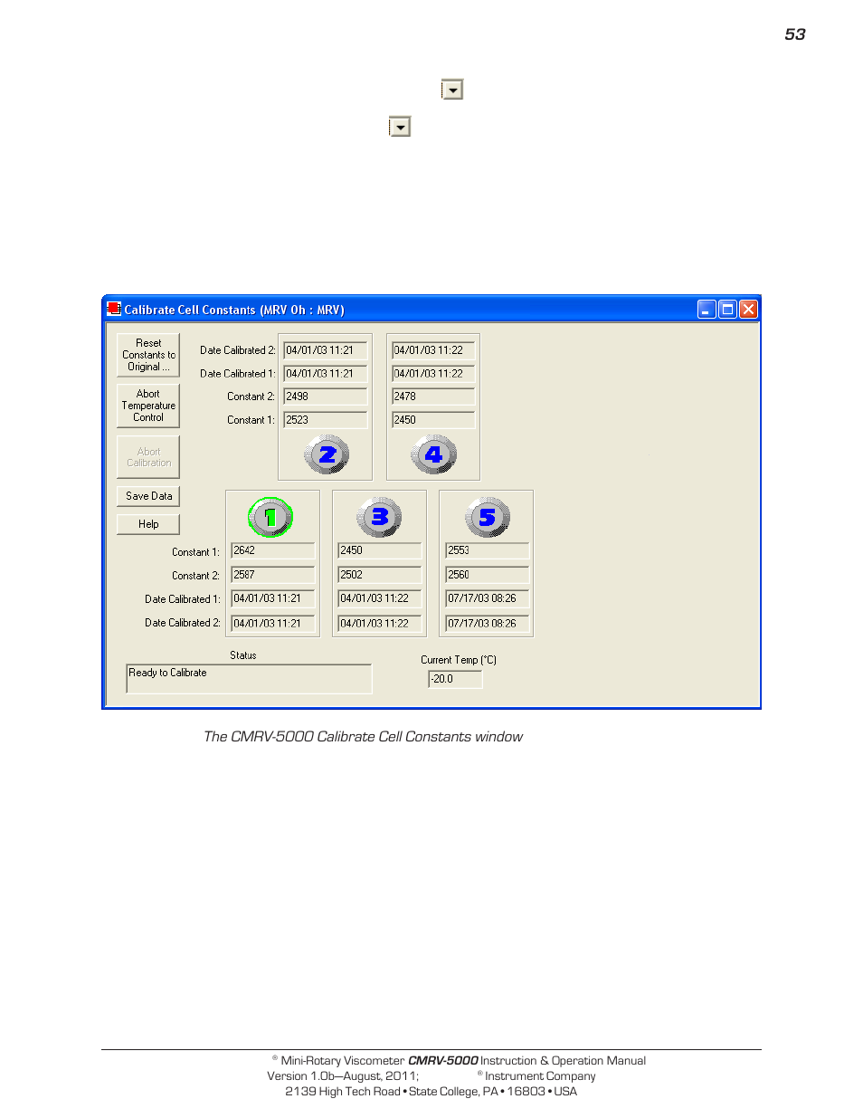 Cannon Instrument CMRV-5000 User Manual | Page 59 / 128