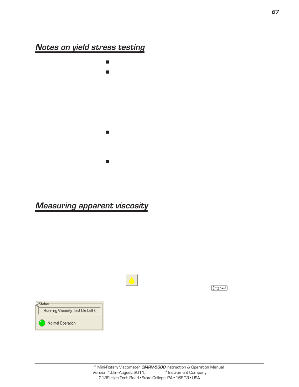 Measuring apparent viscosity | Cannon Instrument CMRV-5000 User Manual | Page 73 / 128