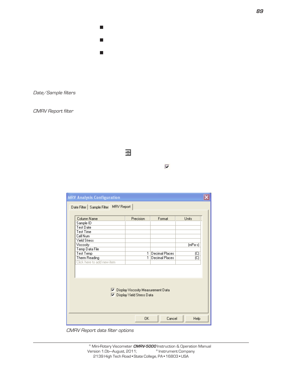 Cannon Instrument CMRV-5000 User Manual | Page 95 / 128