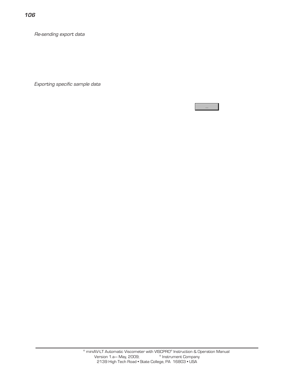 Cannon Instrument miniAV-LT User Manual | Page 110 / 124