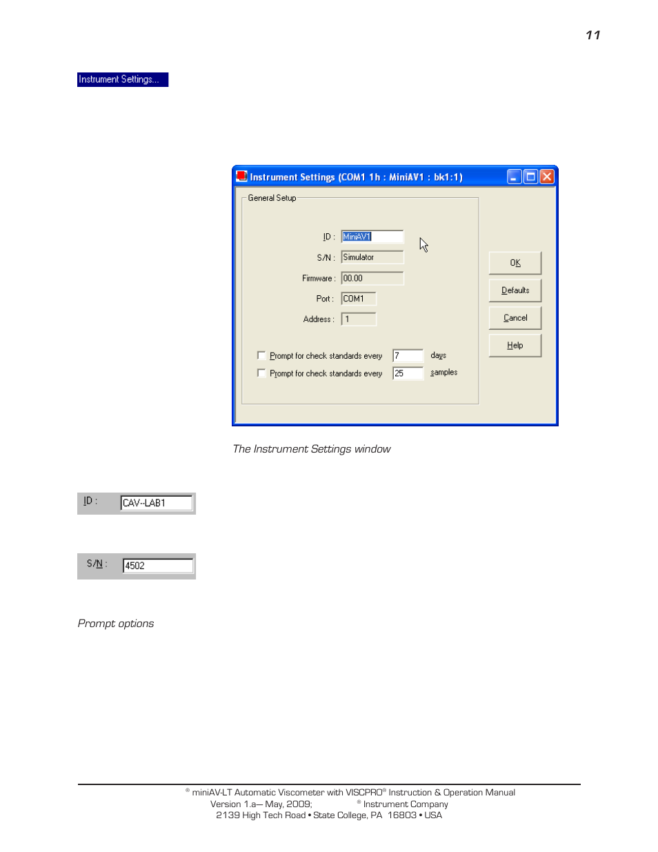Cannon Instrument miniAV-LT User Manual | Page 15 / 124
