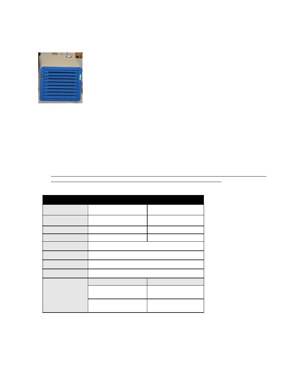Miniav-lt specifications, Caution | Cannon Instrument miniAV-LT Addendum User Manual | Page 2 / 6
