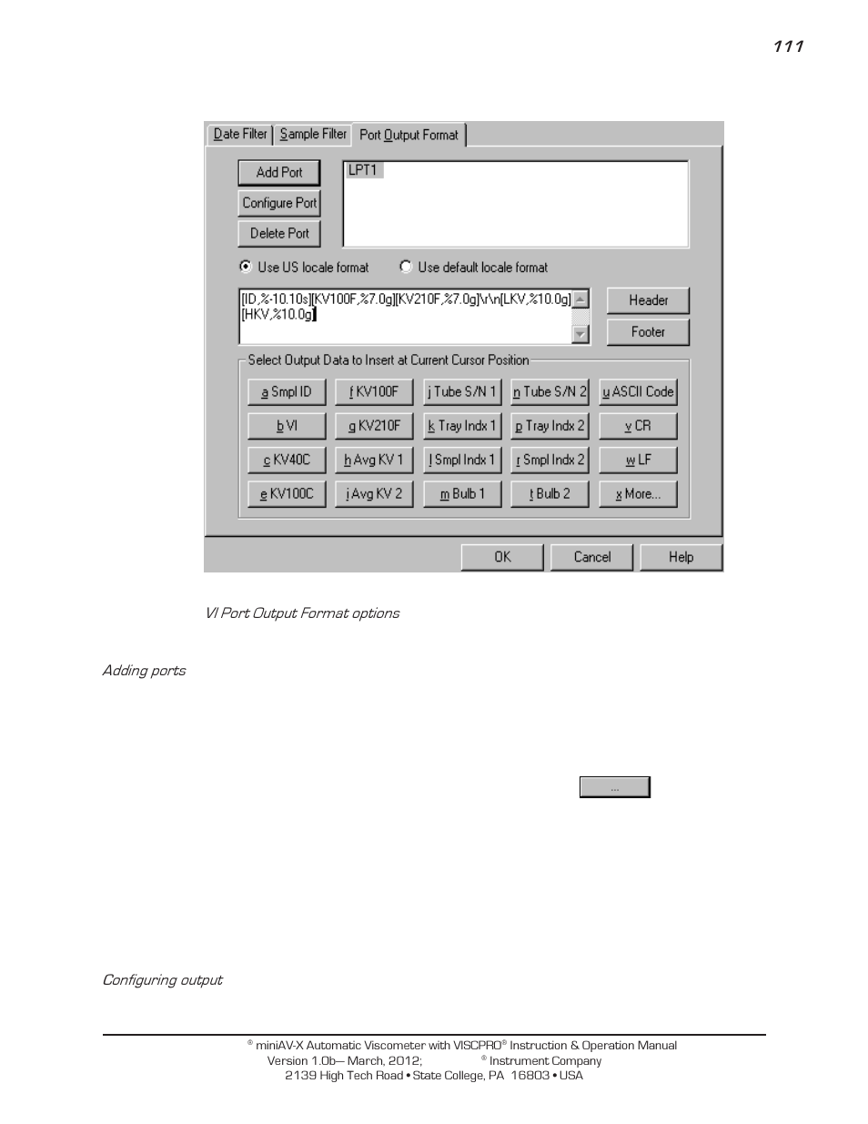Cannon Instrument miniAV-X User Manual | Page 117 / 140