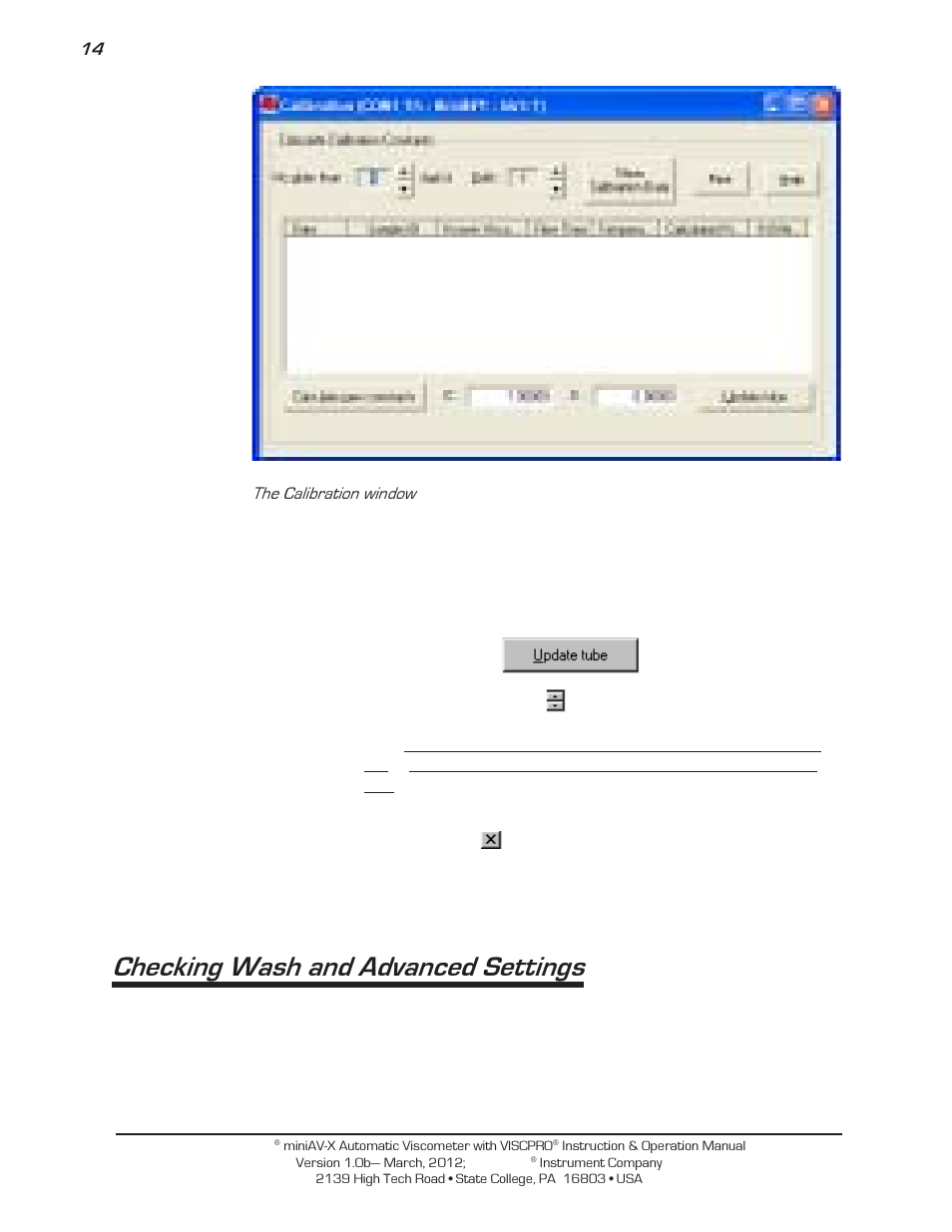 Checking wash and advanced settings | Cannon Instrument miniAV-X User Manual | Page 20 / 140