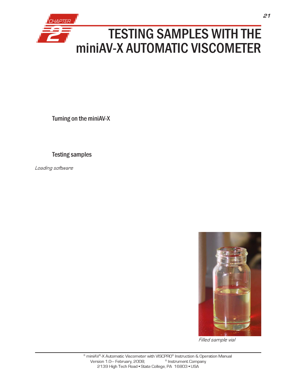 Cannon Instrument miniAV-X User Manual | Page 27 / 140