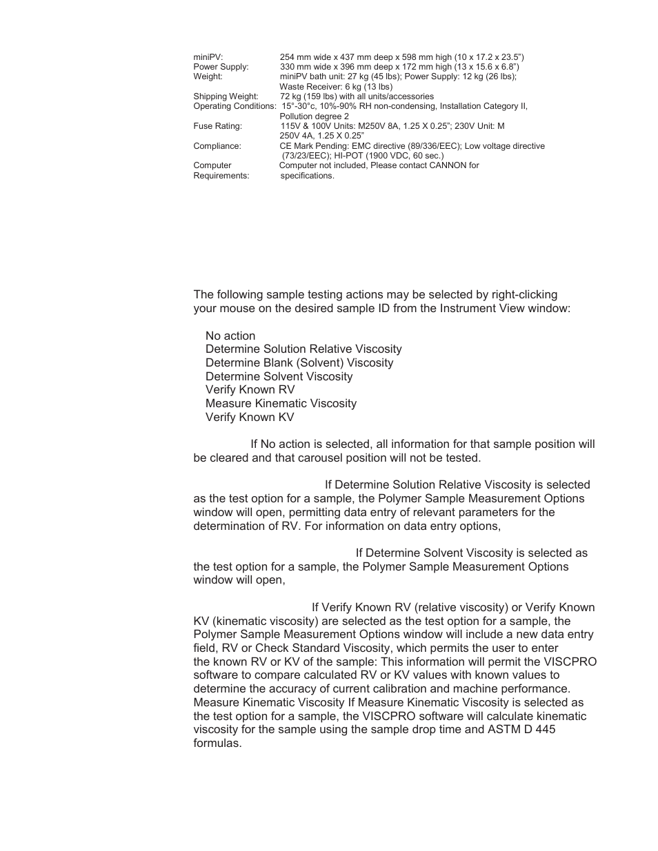 Cannon Instrument miniPV Addendum User Manual | Page 3 / 9