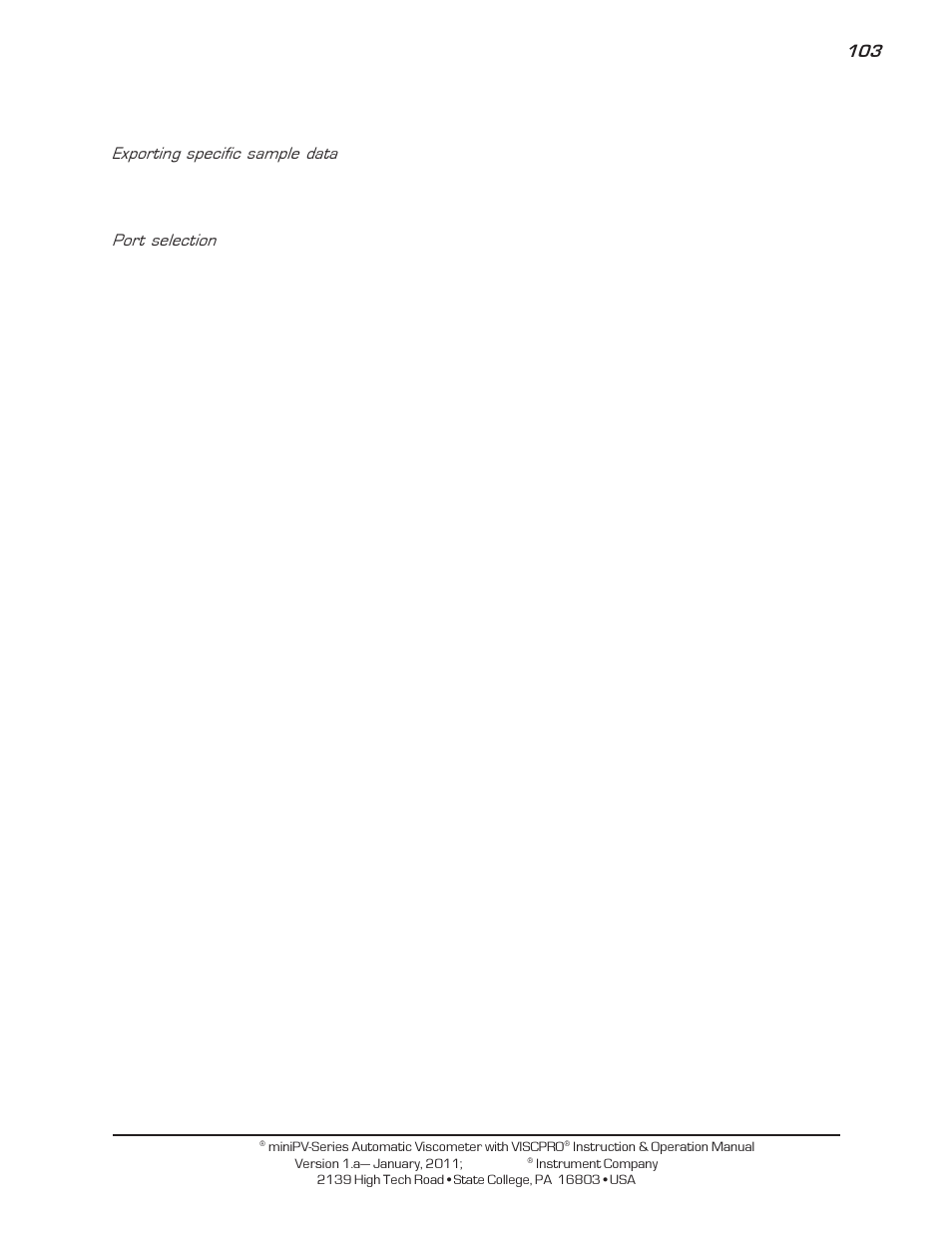 Cannon Instrument miniPV-X User Manual | Page 109 / 130