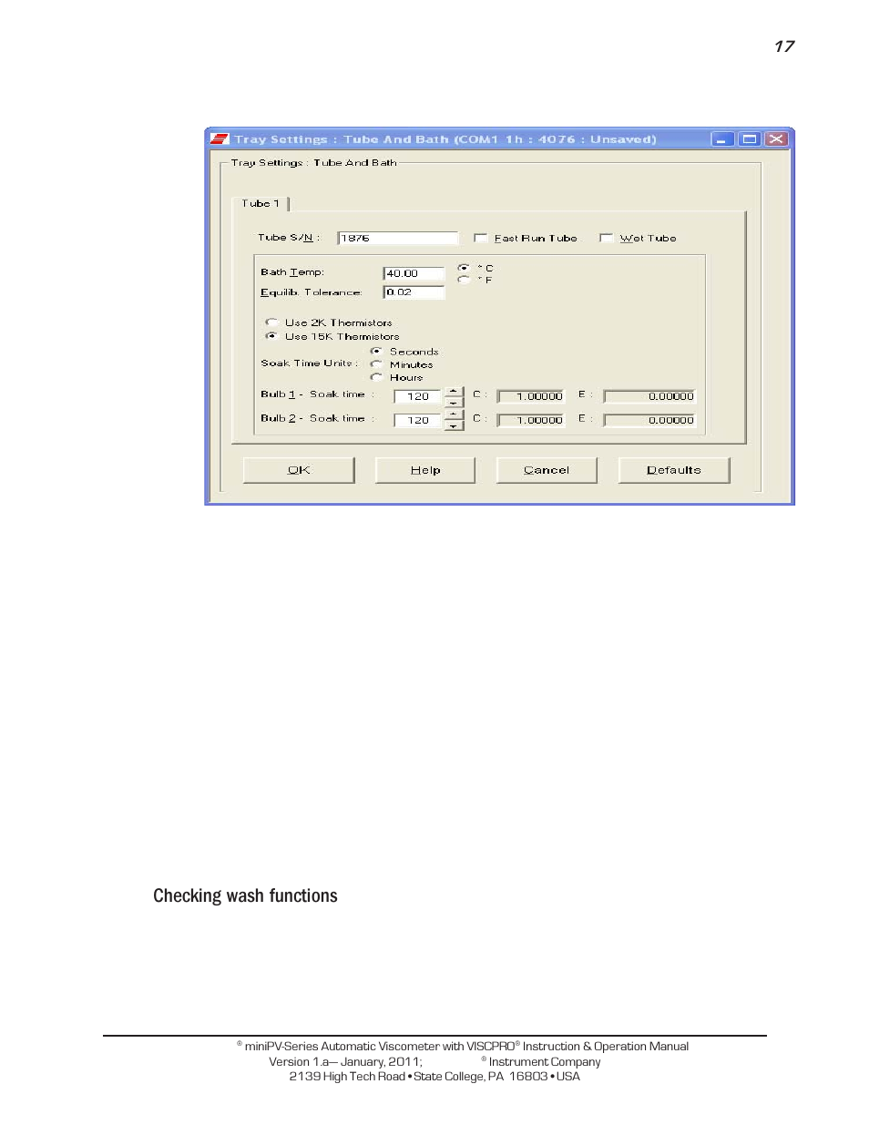 Checking wash functions | Cannon Instrument miniPV-X User Manual | Page 23 / 130