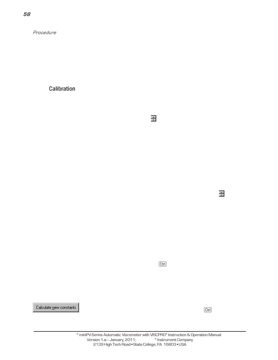 Calibration | Cannon Instrument miniPV-X User Manual | Page 64 / 130