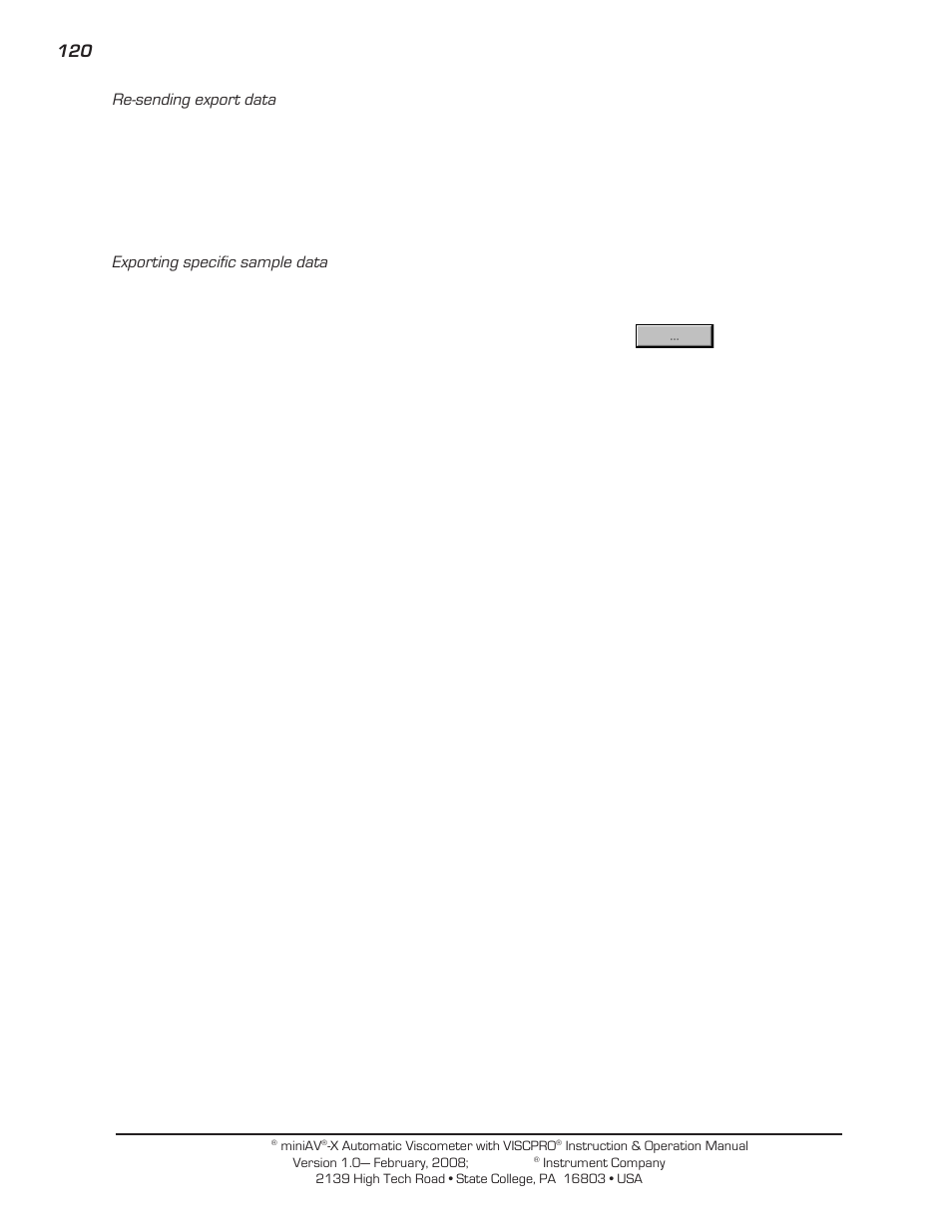 Cannon Instrument miniQV-X User Manual | Page 126 / 140