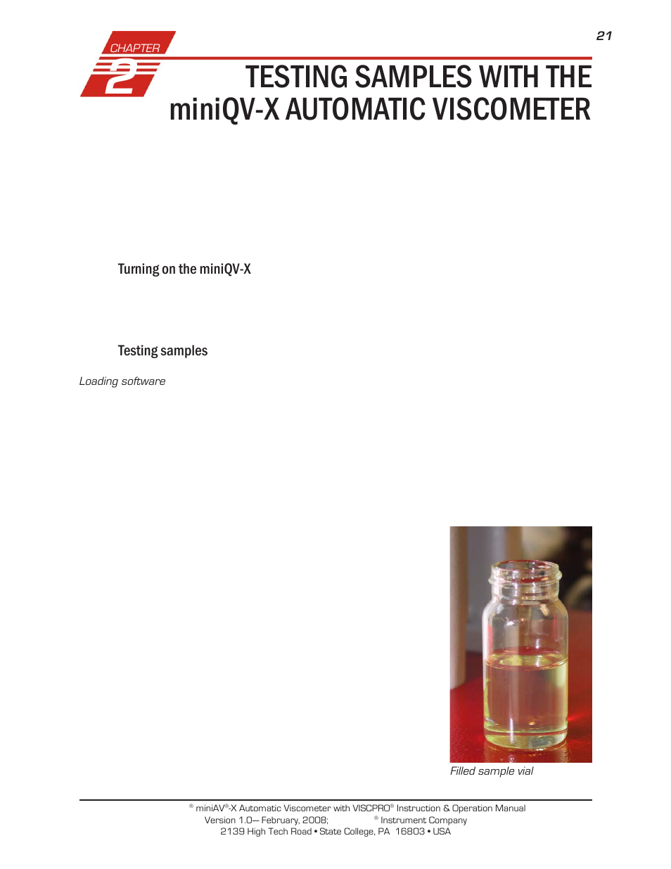 Cannon Instrument miniQV-X User Manual | Page 27 / 140