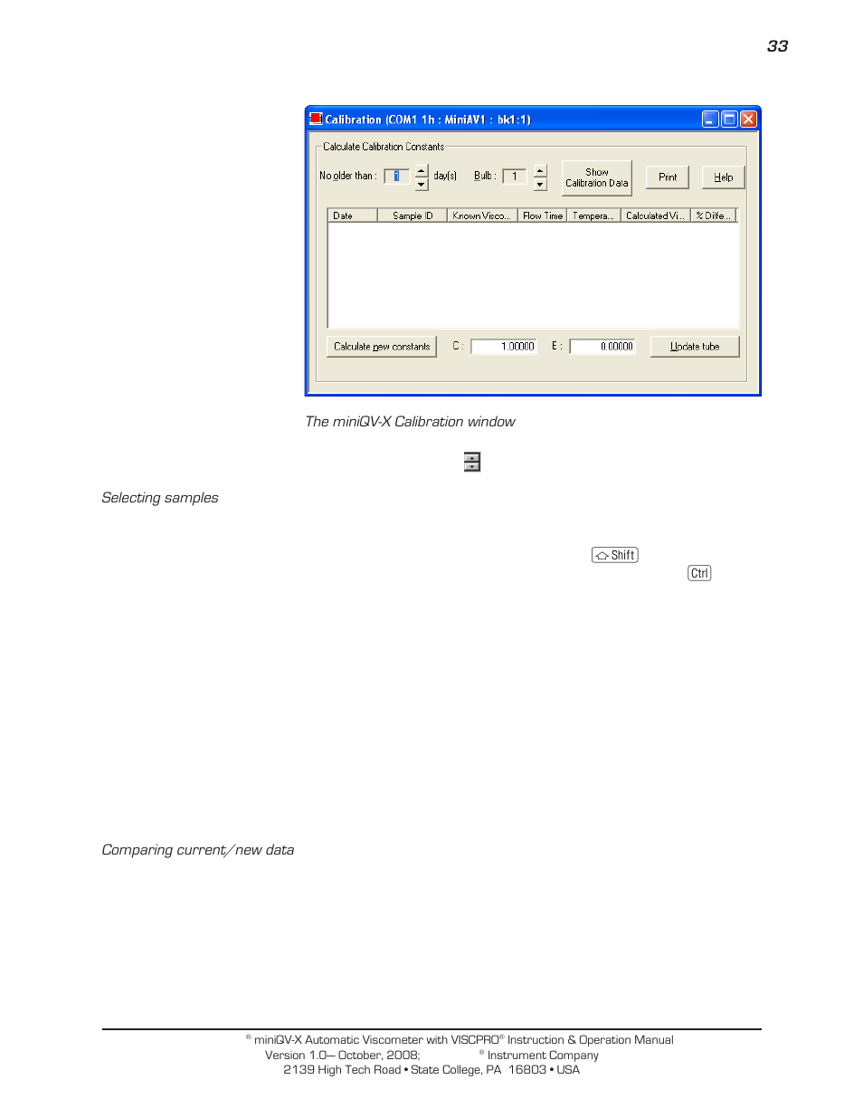 Cannon Instrument miniQV-X User Manual | Page 39 / 140