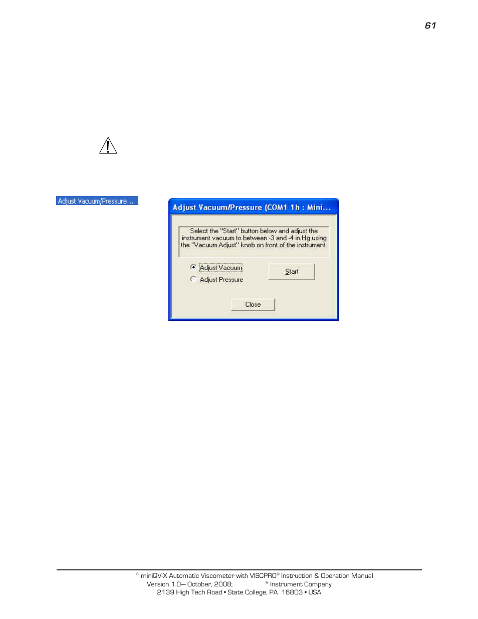 Cannon Instrument miniQV-X User Manual | Page 67 / 140