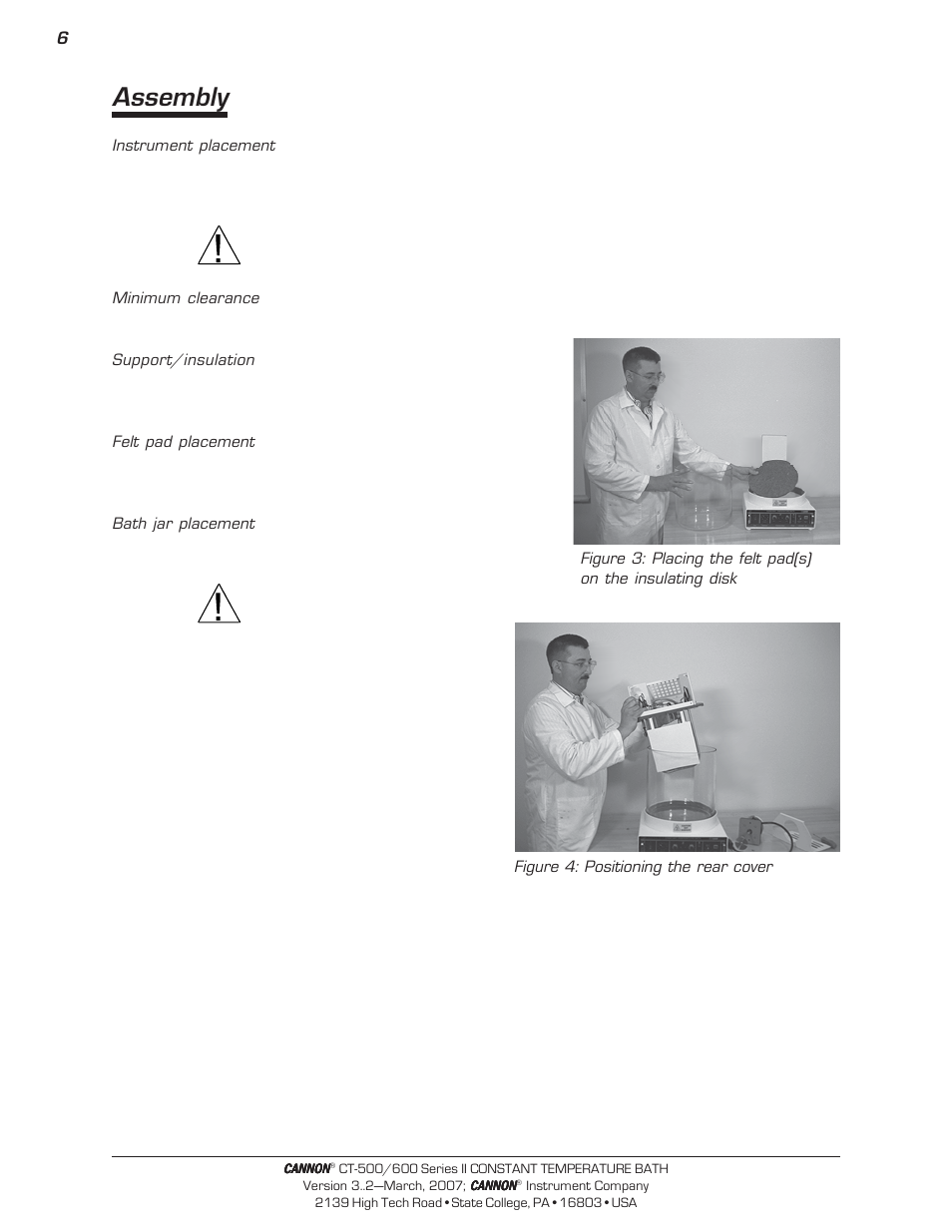 Assembly | Cannon Instrument CT-600 (Contant Temperature Bath) User Manual | Page 8 / 30