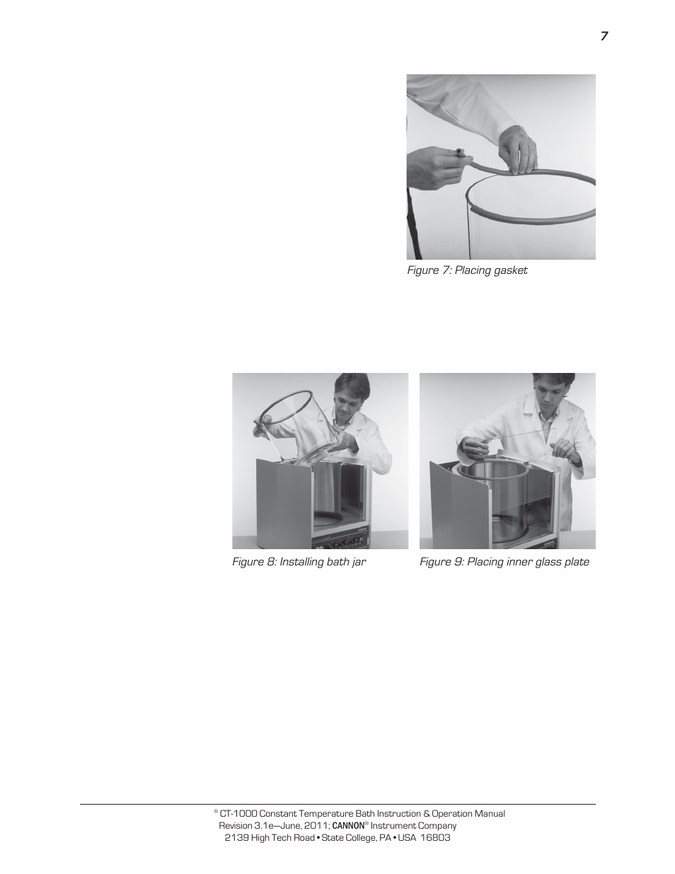 Cannon Instrument CT-1000 (Contant Temperature Bath) User Manual | Page 9 / 30