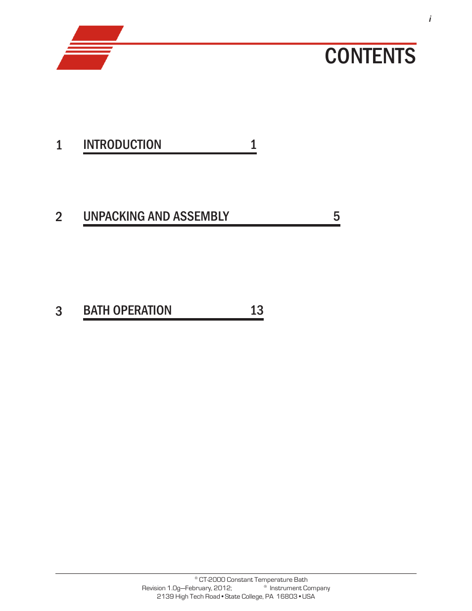 Cannon Instrument CT-2000 (Contant Temperature Bath) User Manual | 40 pages