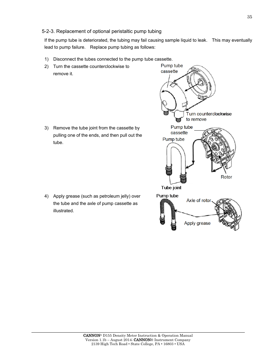 Cannon Instrument D155 Density Meter User Manual | Page 38 / 51
