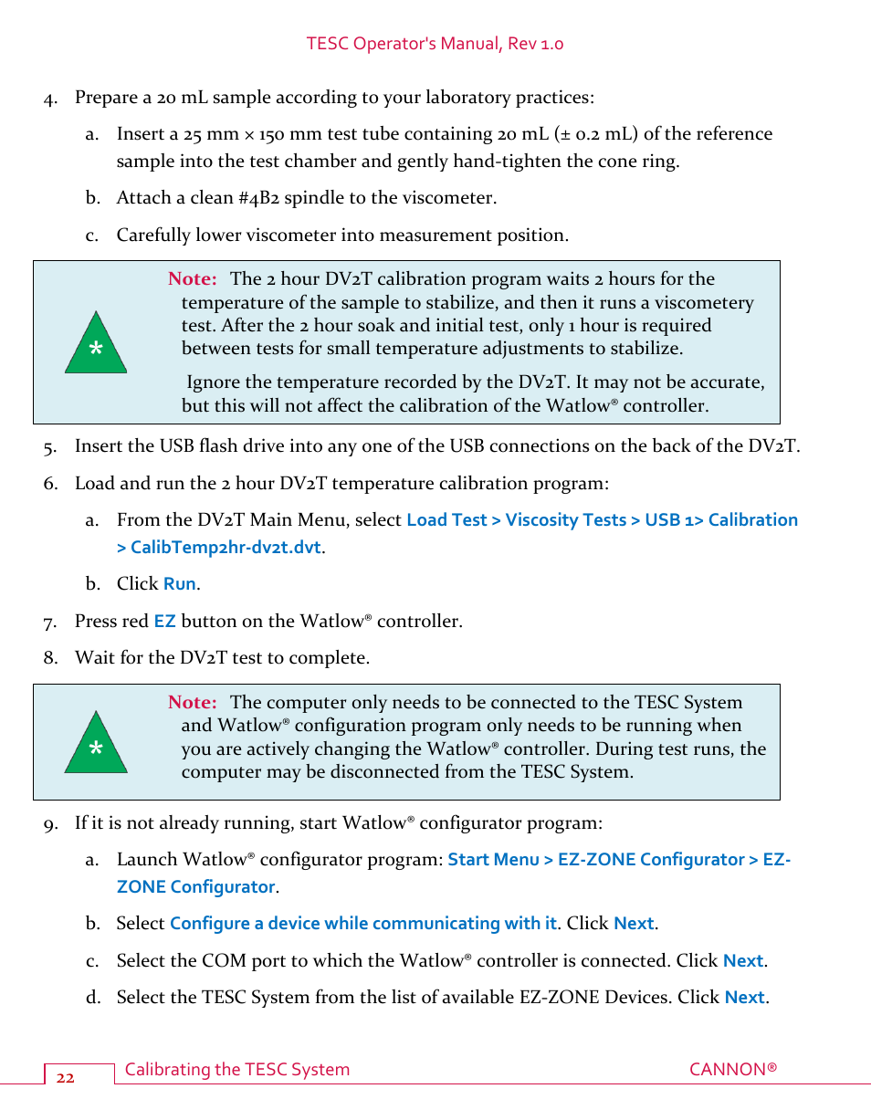 Cannon Instrument TESC User Manual | Page 28 / 38