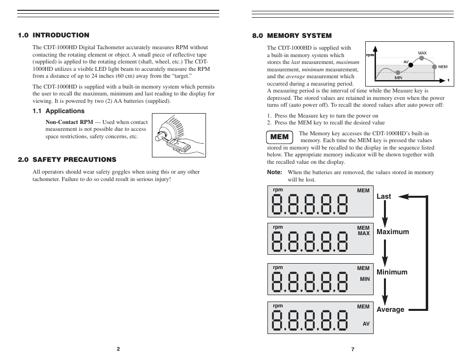 Checkline CDT-1000HD User Manual | Page 2 / 6