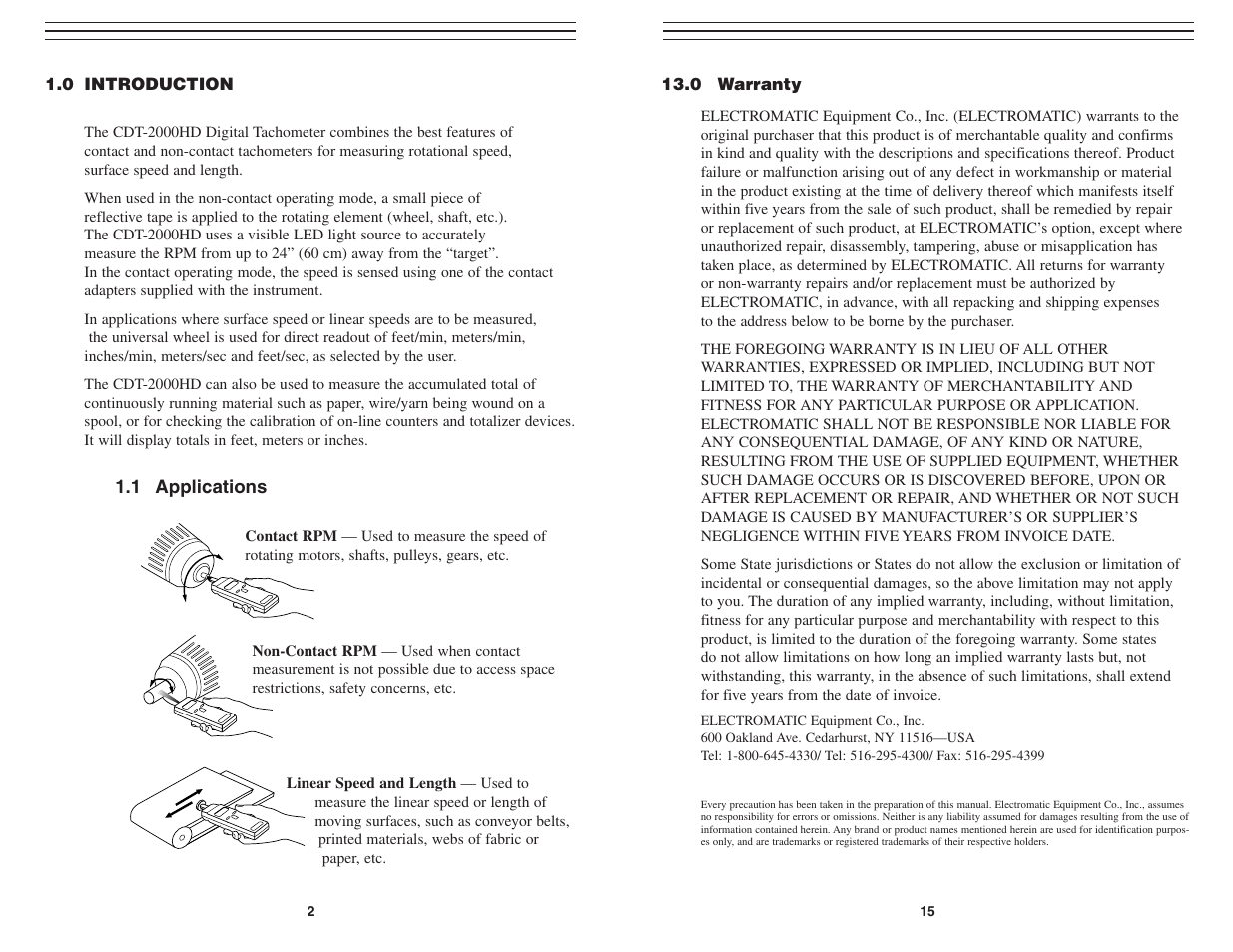 Checkline CDT-2000HD User Manual | Page 2 / 9