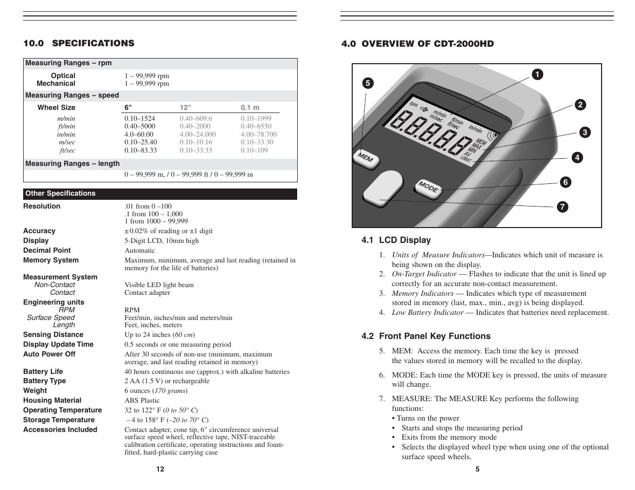 Checkline CDT-2000HD User Manual | Page 5 / 9