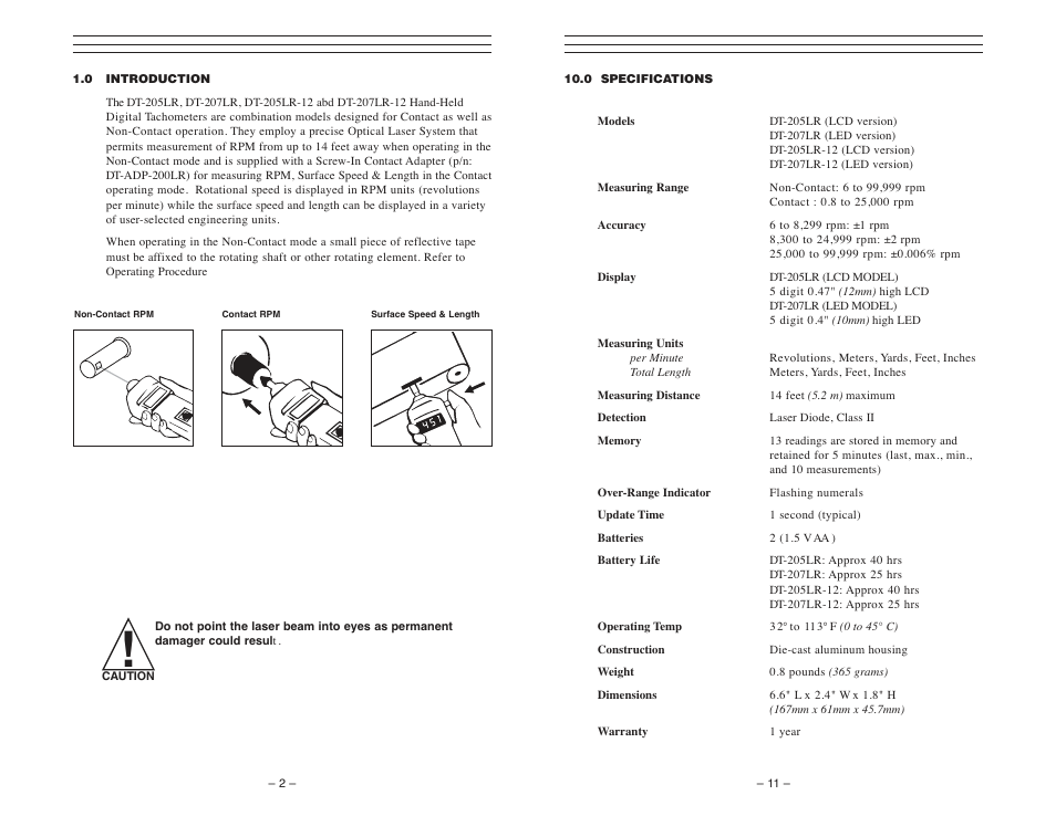 Checkline DT-207LR User Manual | Page 2 / 7