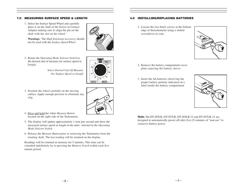 Checkline DT-207LR User Manual | Page 5 / 7