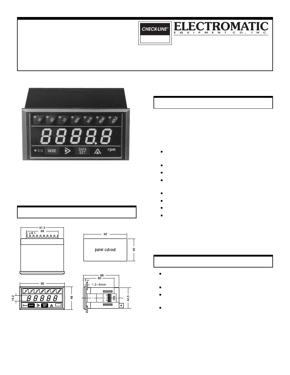 Checkline DT-5TG User Manual | 8 pages