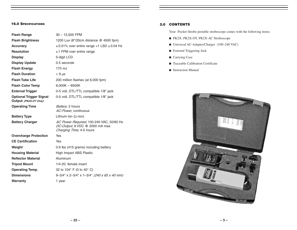 Checkline PK2X User Manual | Page 3 / 13