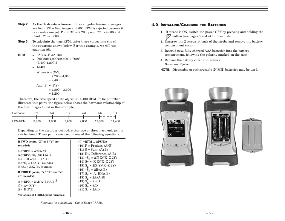 Checkline DS-2000LED-OT User Manual | Page 5 / 11