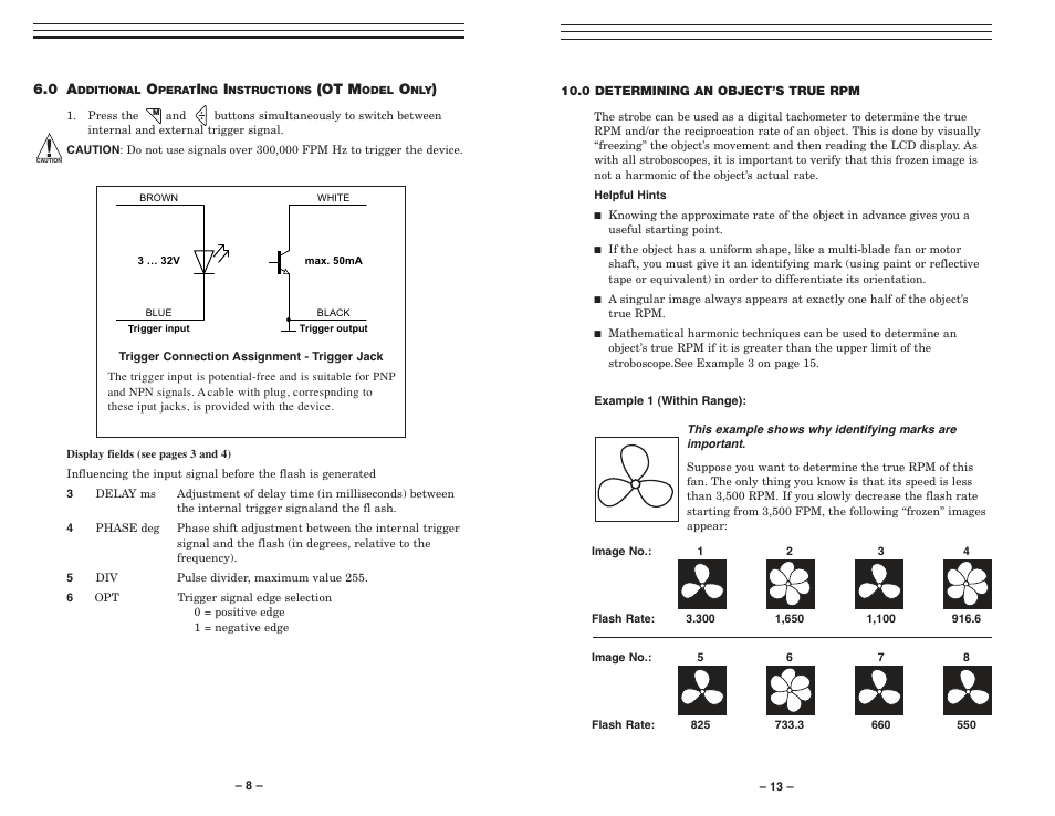 Checkline DS-2000LED-OT User Manual | Page 8 / 11