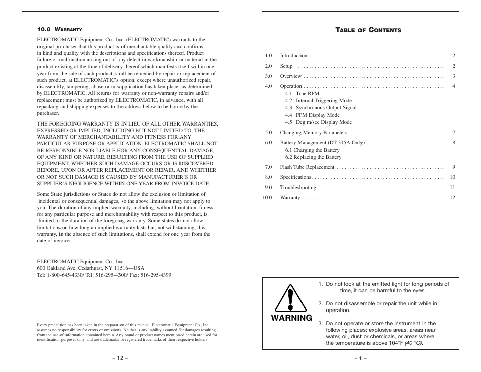 Checkline DT-315AEB User Manual | 7 pages