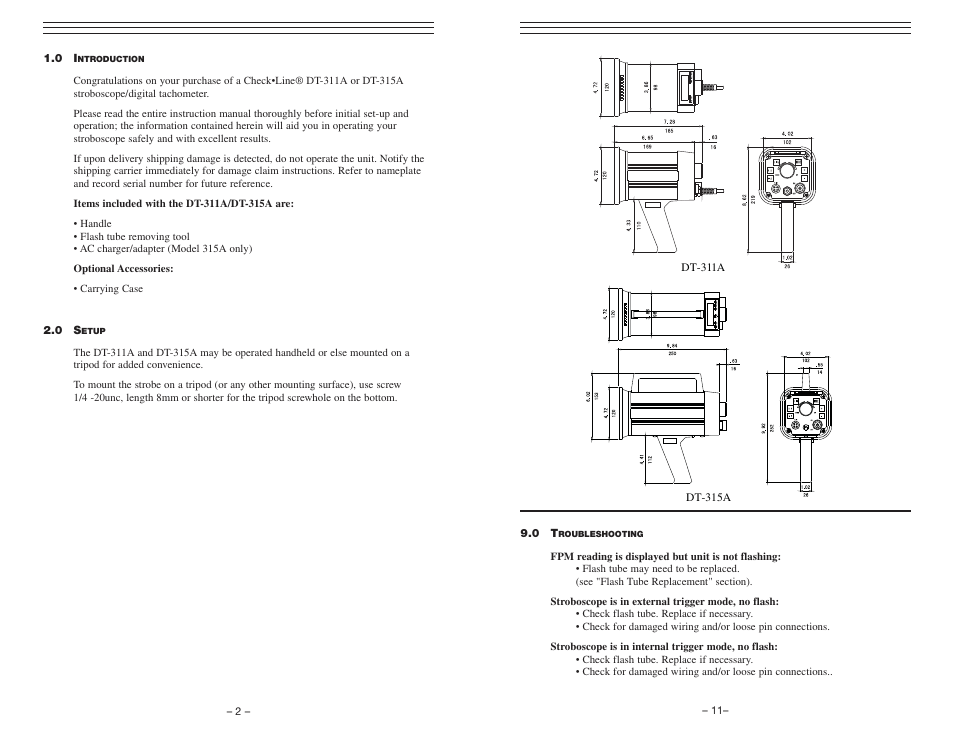 Checkline DT-315AEB User Manual | Page 2 / 7