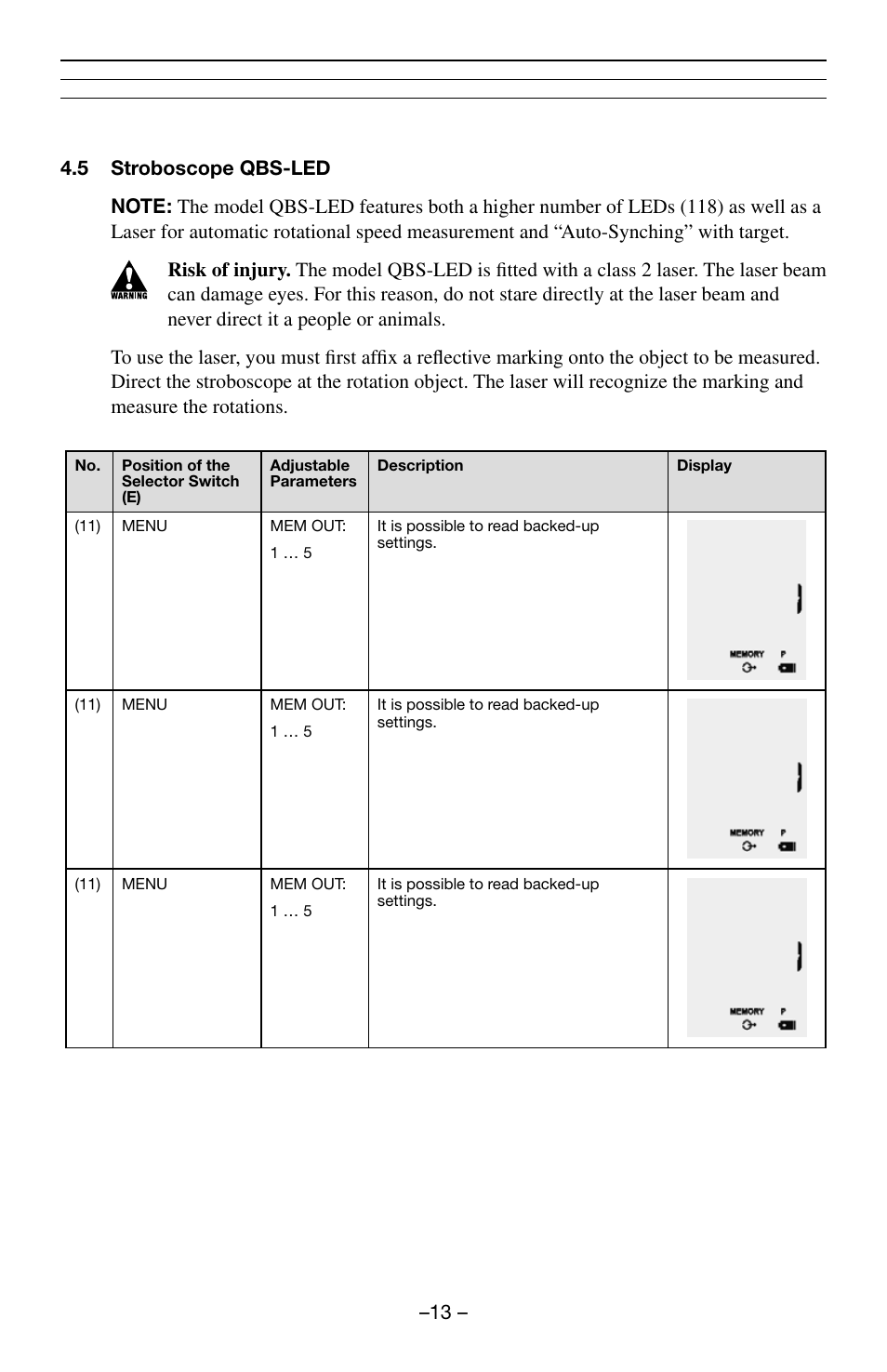 Checkline QB-LED User Manual | Page 14 / 22