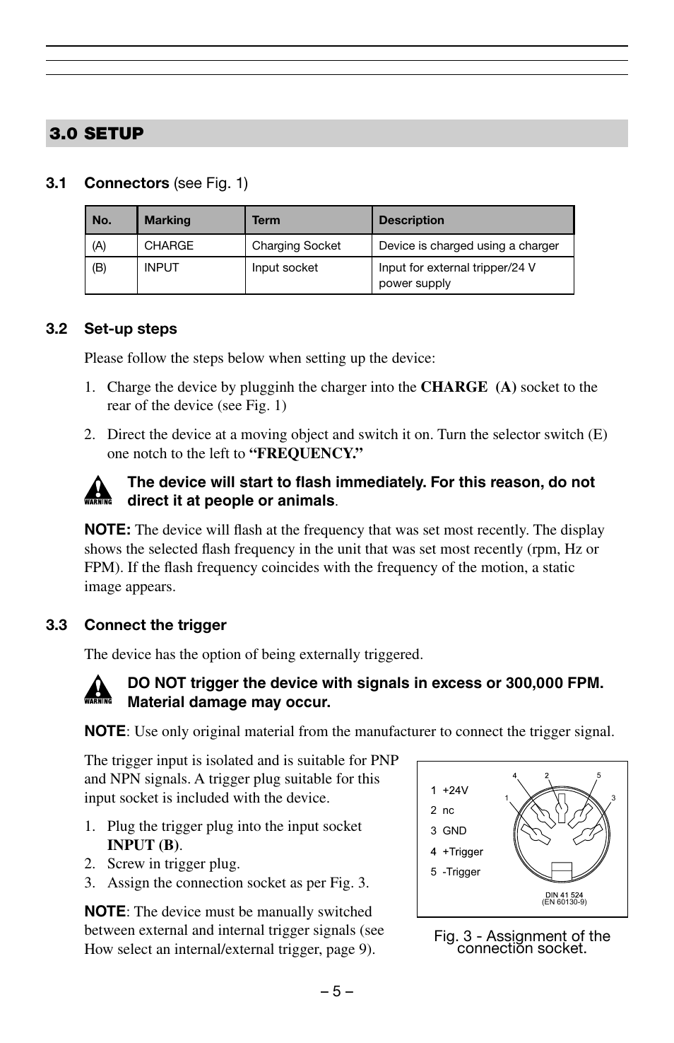 0 setup | Checkline QB-LED User Manual | Page 6 / 22