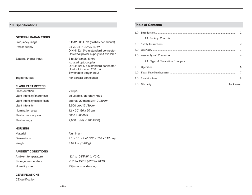 Checkline LS-9-12000 User Manual | 6 pages