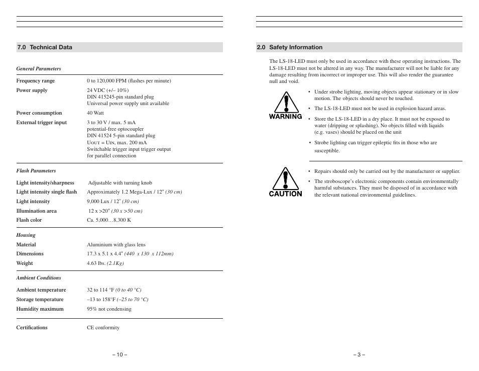 Checkline LS-18-LED User Manual | Page 3 / 7