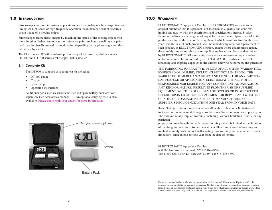 Checkline DT-900 User Manual | Page 2 / 9