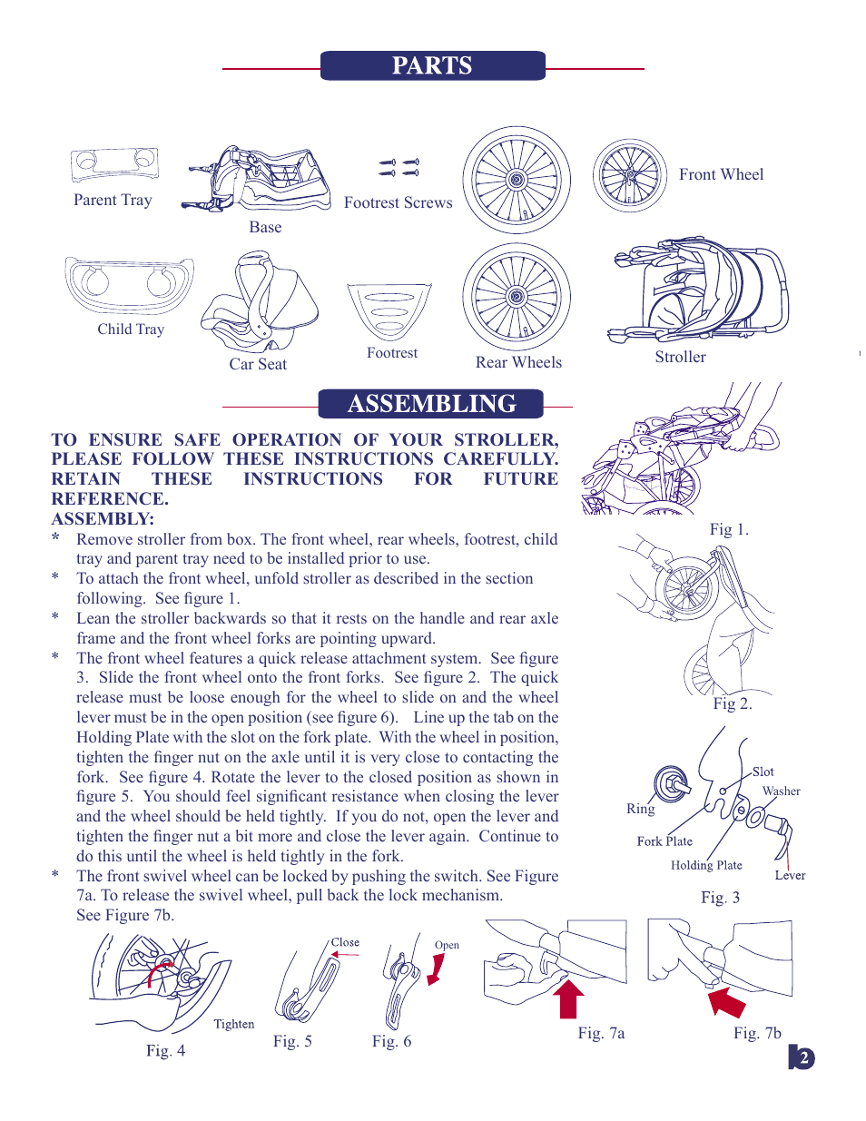Baby Trend Jogger Travel System 9139CT User Manual | Page 3 / 9