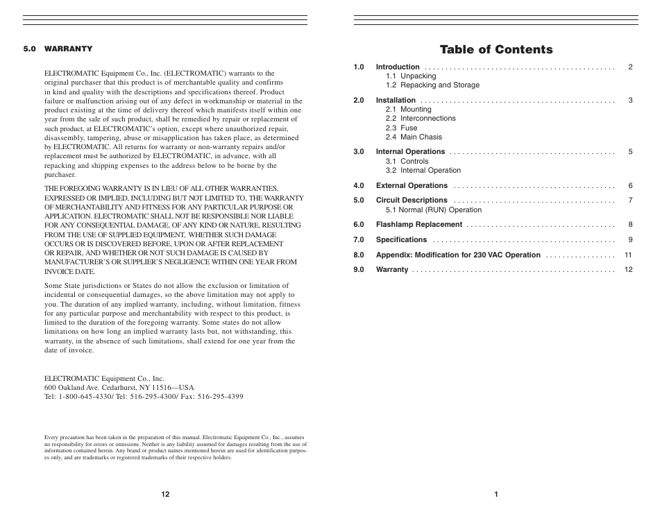 Checkline AS4000 User Manual | 7 pages