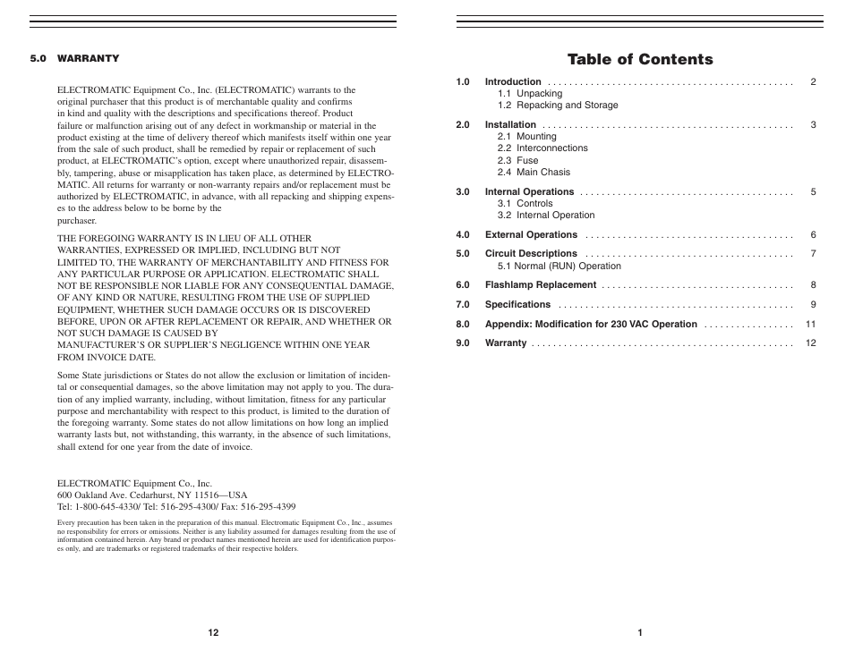Checkline MVC-4000 User Manual | 7 pages