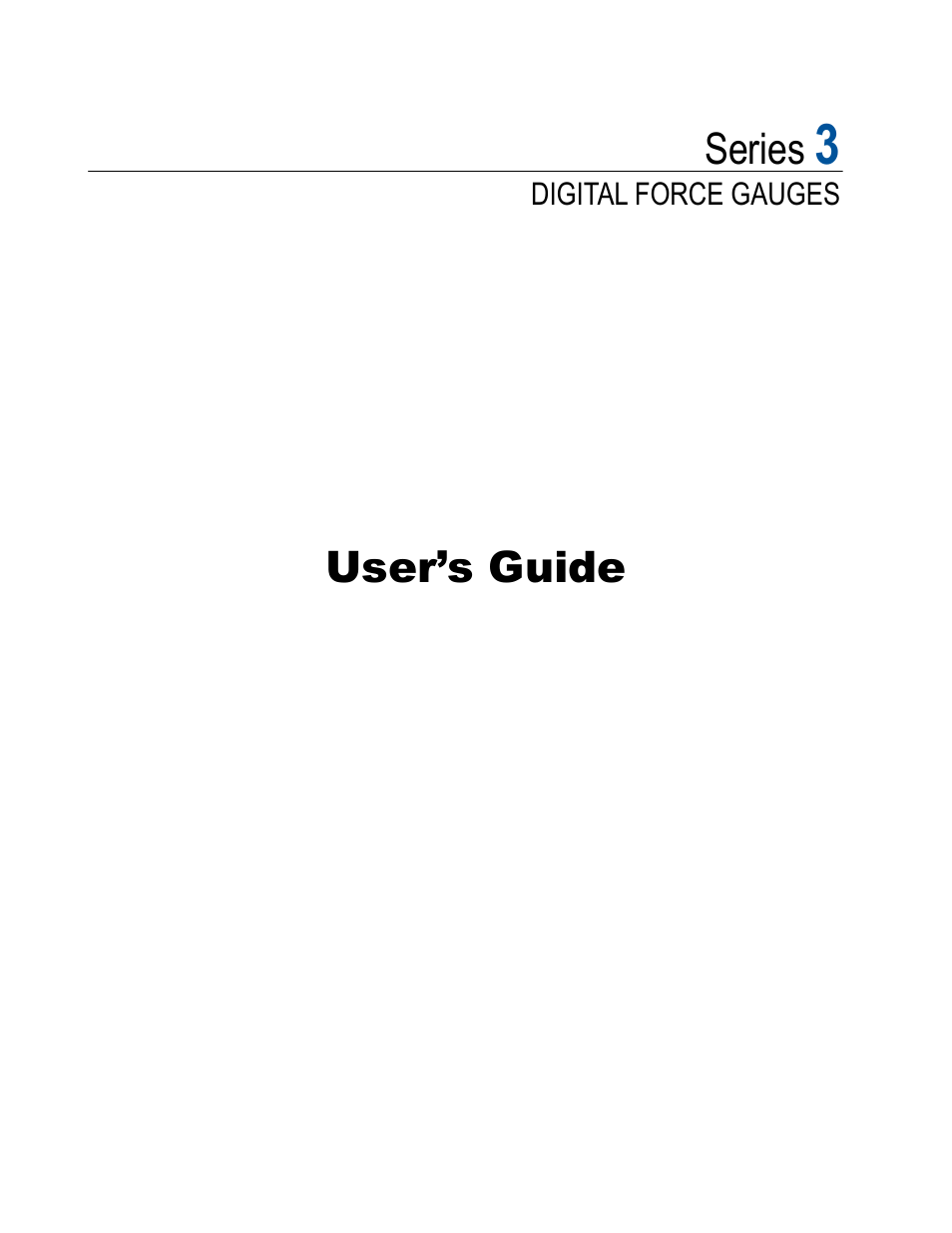 Checkline Series-3 User Manual | 22 pages