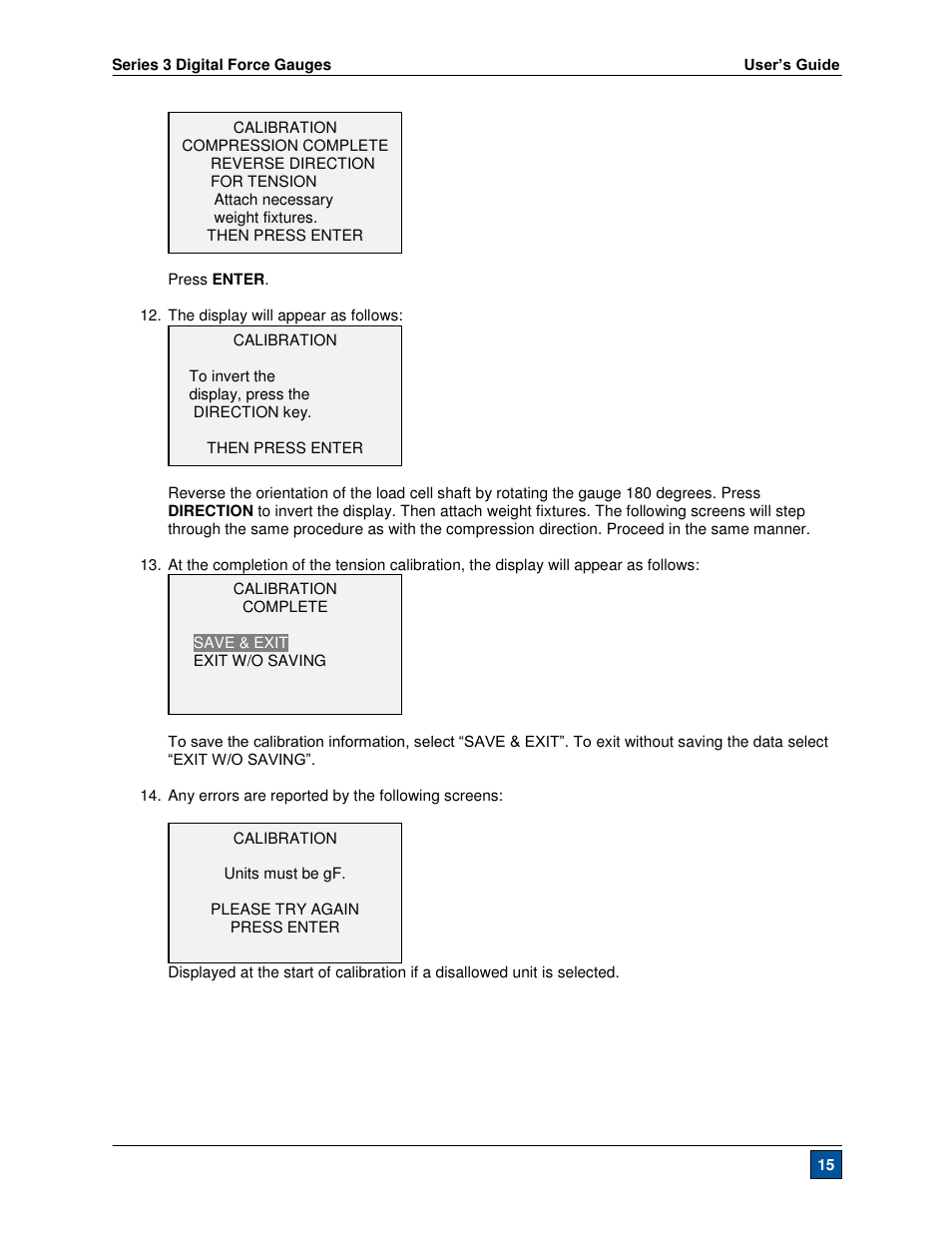 Checkline Series-3 User Manual | Page 16 / 22