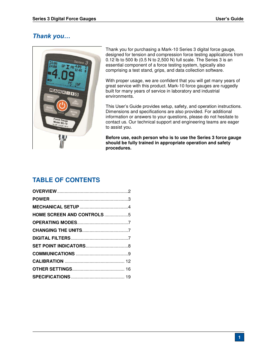 Checkline Series-3 User Manual | Page 2 / 22