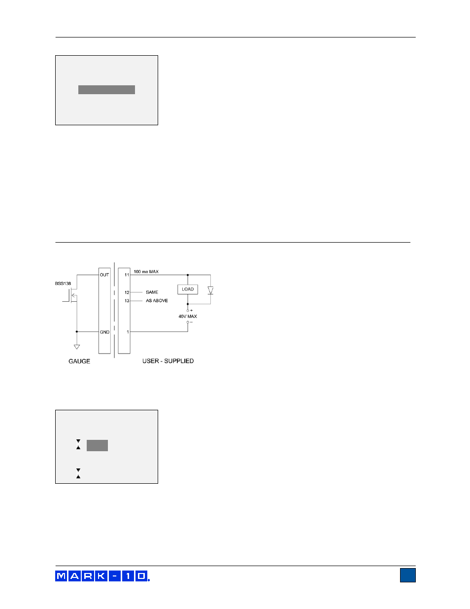 Set points, Digital filters, 1 = fastest) | Current reading, Displayed reading | Checkline Series-4 User Manual | Page 9 / 26