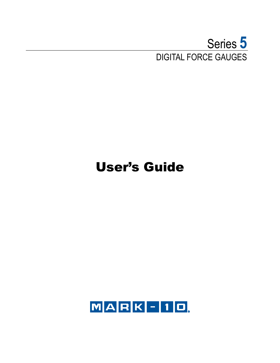 Checkline Series-5 User Manual | 34 pages